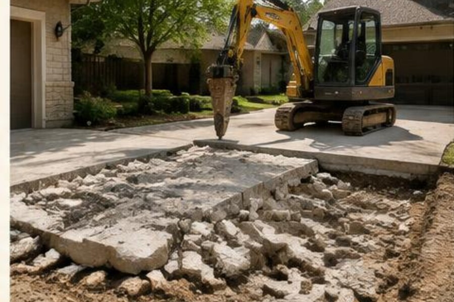 Example of concrete removal & replacement