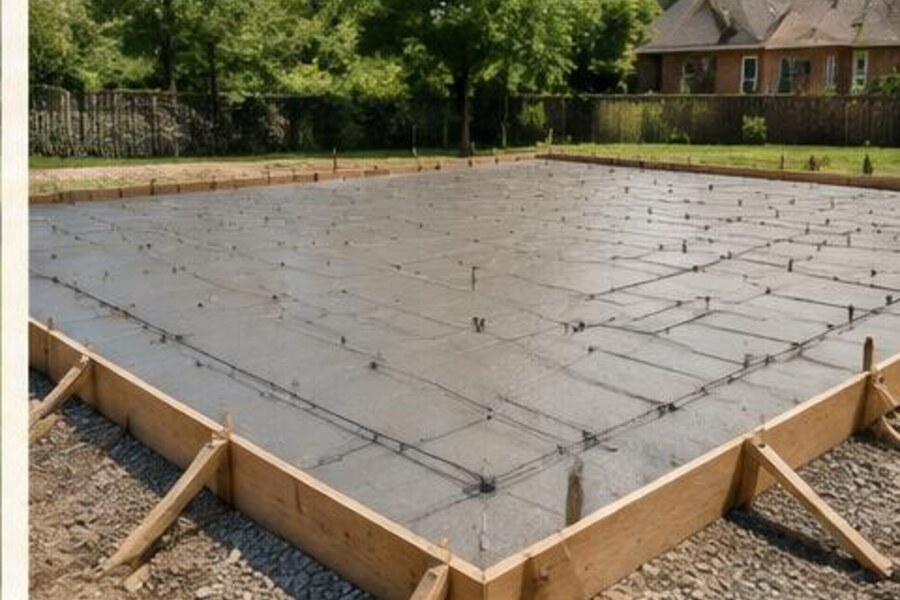 Example of concrete slabs