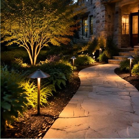 Example of landscape lighting